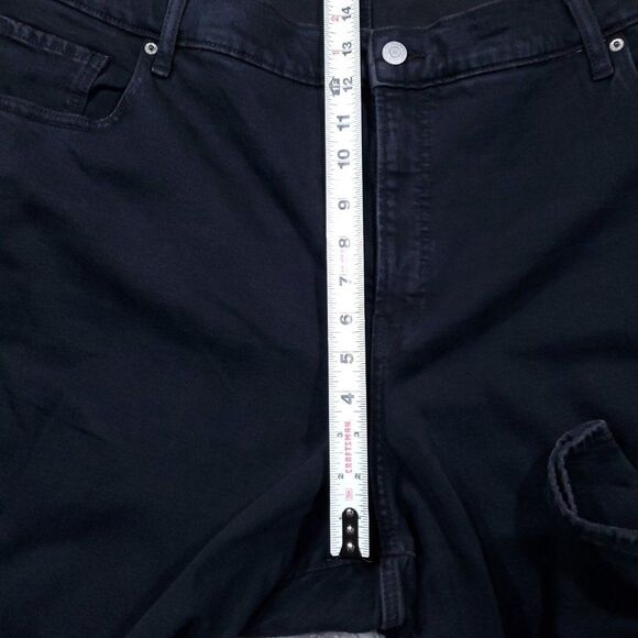 Old Navy High Rise O.G. Straight Ankle Ripped Black Jeans Women's Plus Size 24 - Picture 8 of 11